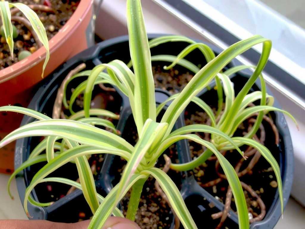 Acclimatization of Spider Plants After Propagation: Shading + Low-Water Care Cycle