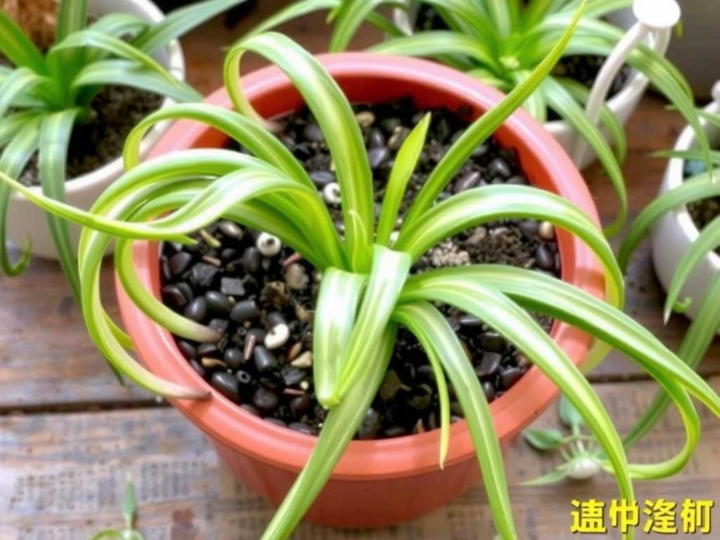 String of Pearls Spider Plant Runner Propagation: Moisturizing Measures to Avoid Seedling Dehydration(1) String of Pearls Spider Plant Runner Propagation: Moisturizing Measures to Avoid Seedling Dehydration(1)