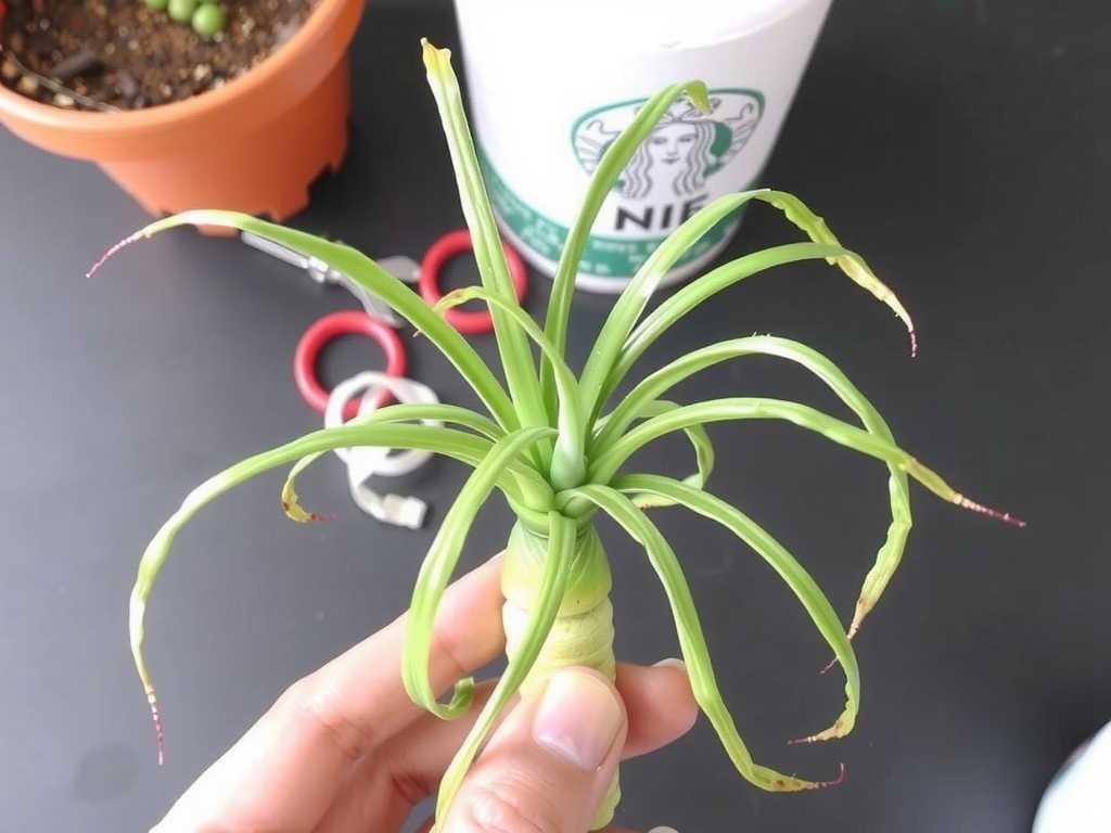 Spider Plant Cutting Propagation: Moisturizing Tips for Rootless Stems(1)