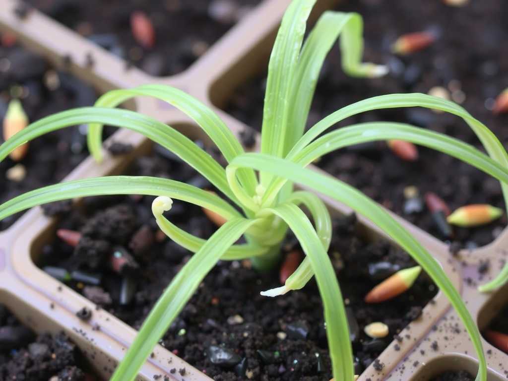 Spider Plant Propagation Soil Selection: Loose and Fertilizer-Free Seedling Soil Formula(1)