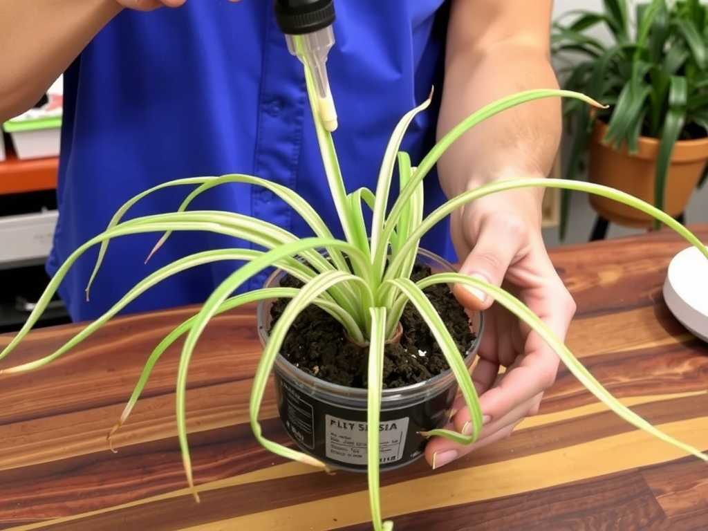 Spider Plant Runner Layering Propagation: Quick Method of Soil Pressing to Promote Rooting