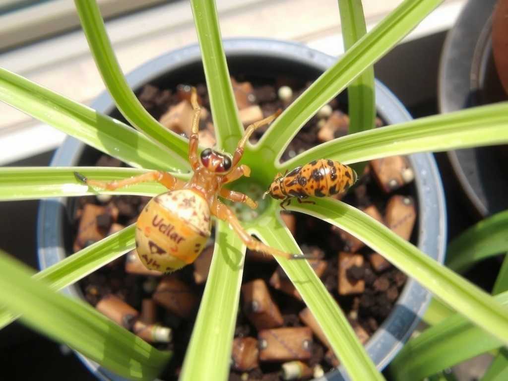 Spider Plant Mixed Pest and Disease Infestation: Sequence of Controlling Insects First Then Diseases(1)