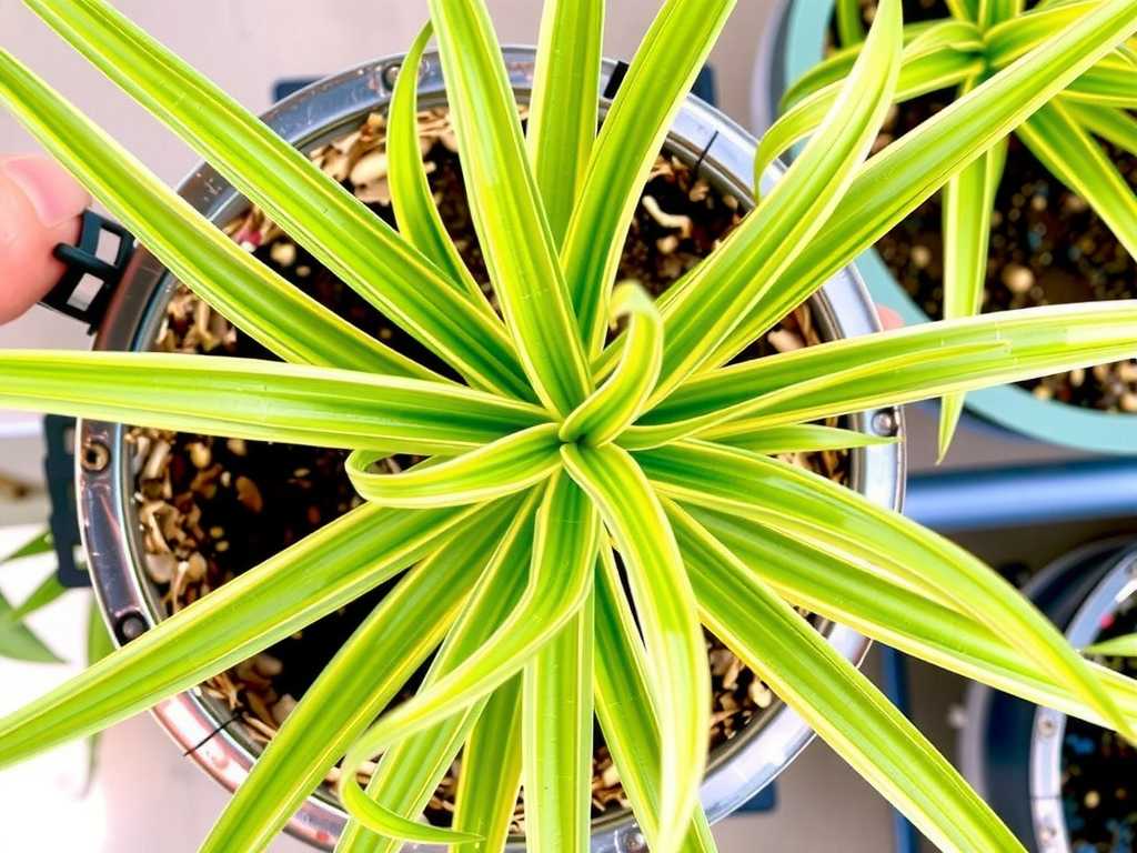 Spider Plant Leaves Lack Luster: Foliar Fertilizer Usage for Nutrient Deficiency(1)