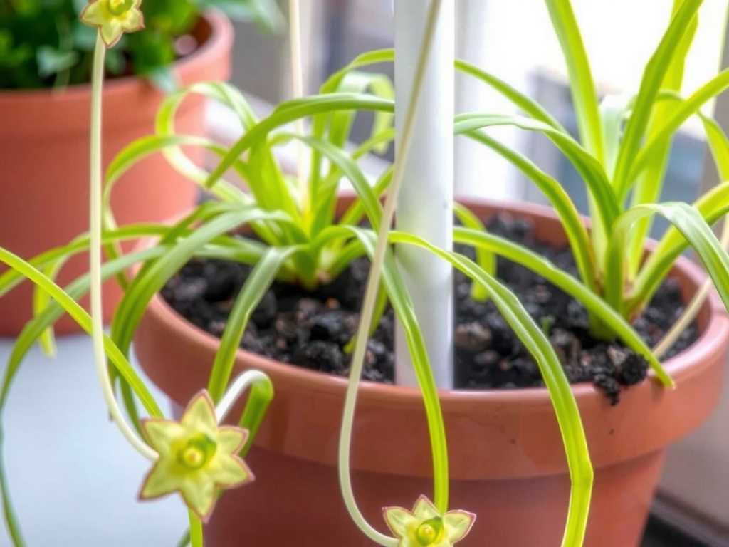 Spider Plant New Shoots Wither: Spray Humidification Tips for Insufficient Humidity(1)