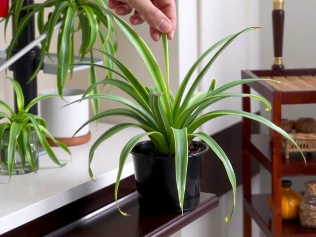 Kitchen Spider Plant Care: Placement Positions to Avoid Cooking Fumes
