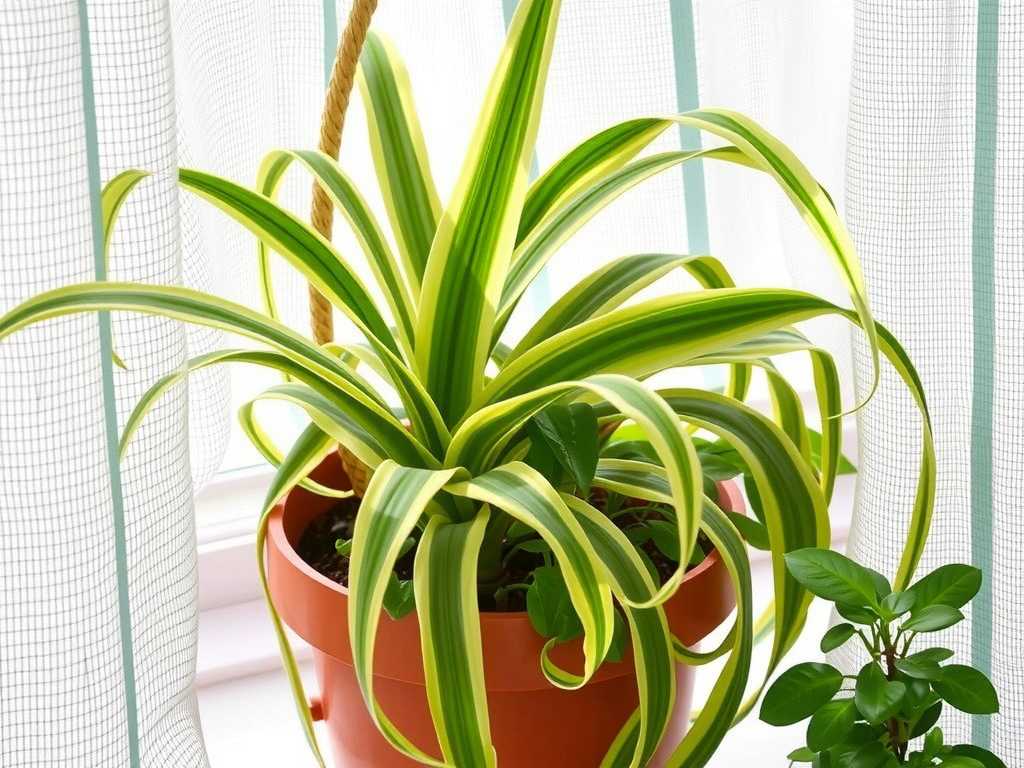 Balcony Spider Plant Care: Use of Shade Cloth During Midday Summer