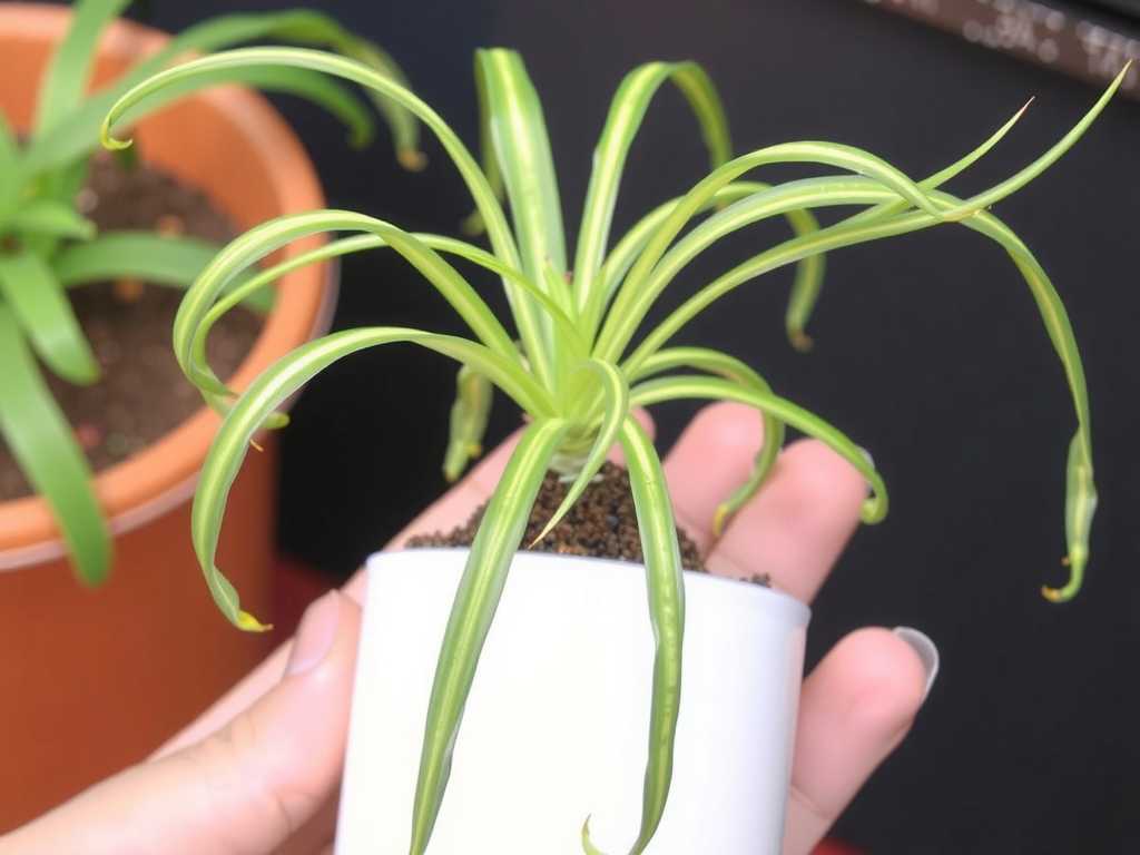 Spider Plant Division Propagation: Control of Watering Frequency After Division(1)