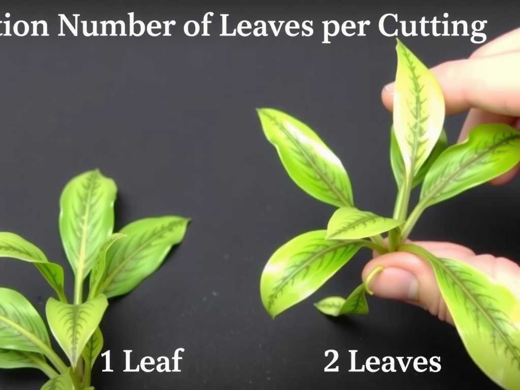 Spider Plant Cutting Propagation: Selection of Number of Leaves per Cutting (1 Leaf vs. 2 Leaves)(1)