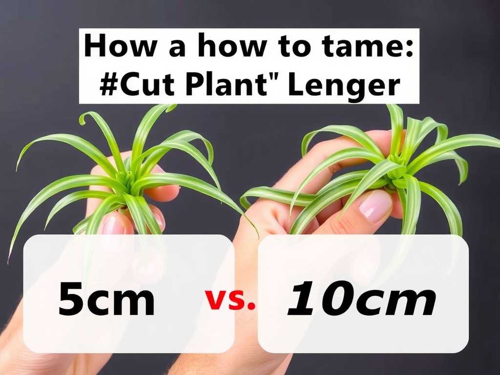 Spider Plant Cutting Propagation: Selection of Cutting Length (5cm vs. 10cm)
