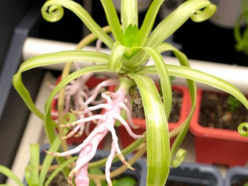 Spider Plant Hydroponic Propagation: Pruning Frequency and Method for Overlong Roots(1)