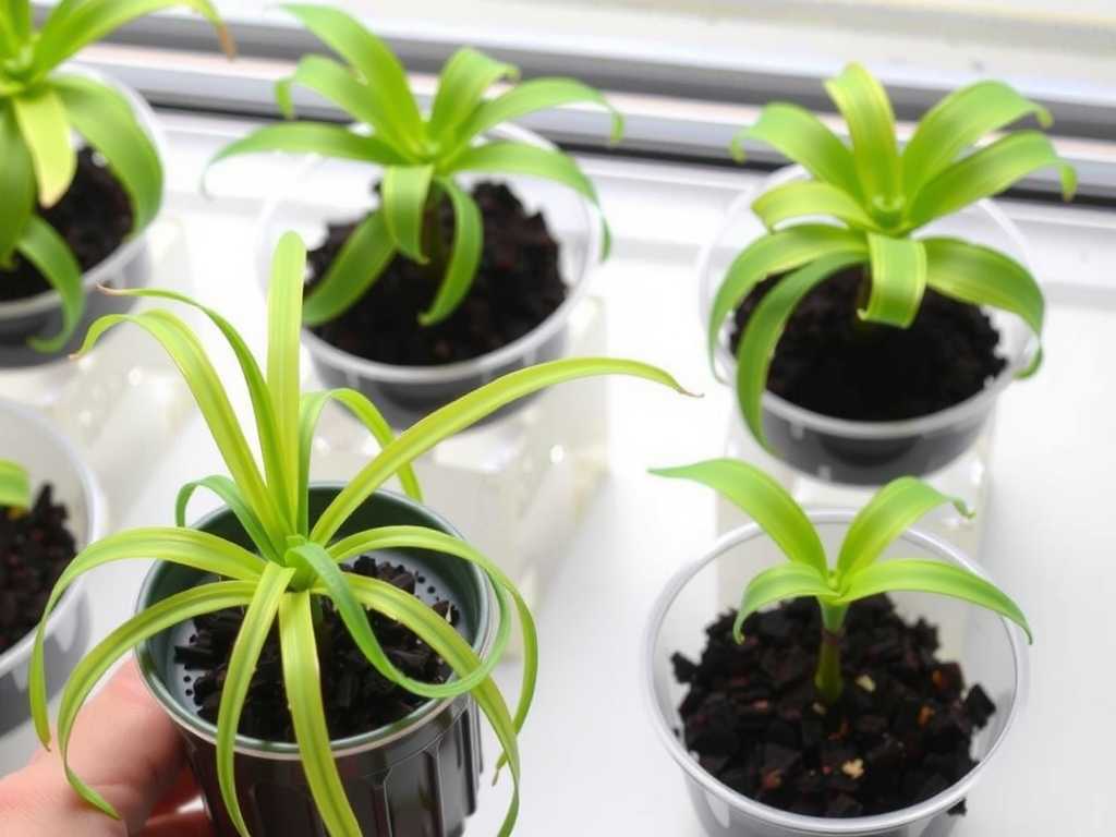 Spider Plant Post-Propagation Acclimatization: Dilution Ratio and Timing for Nutrient Solution Application