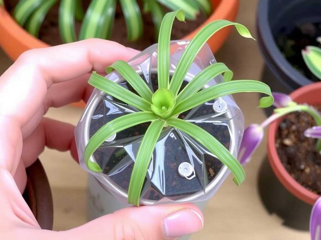 Spider Plant Propagation Humidity: Tips for Drilling Ventilation Holes When Covering with Plastic Wrap
