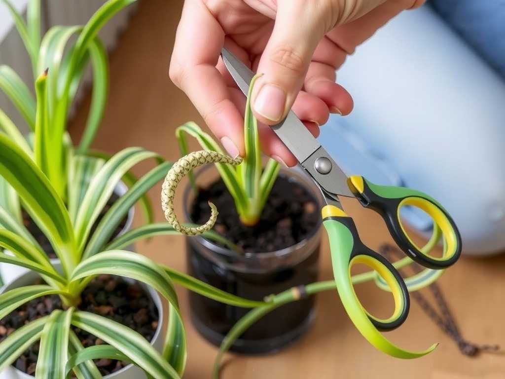 Spider Plant Propagation Tools: Disinfection Methods for Scissors (Alcohol vs. Boiling Water)