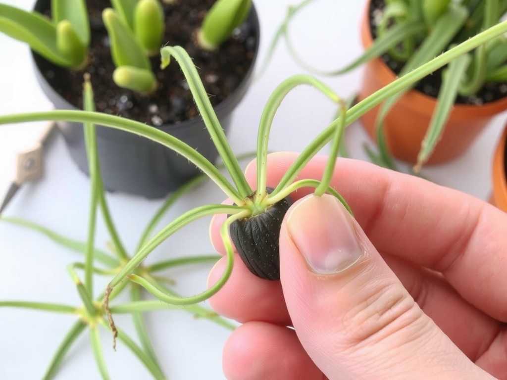 Spider Plant Division Propagation: Control of Wound Drying Time