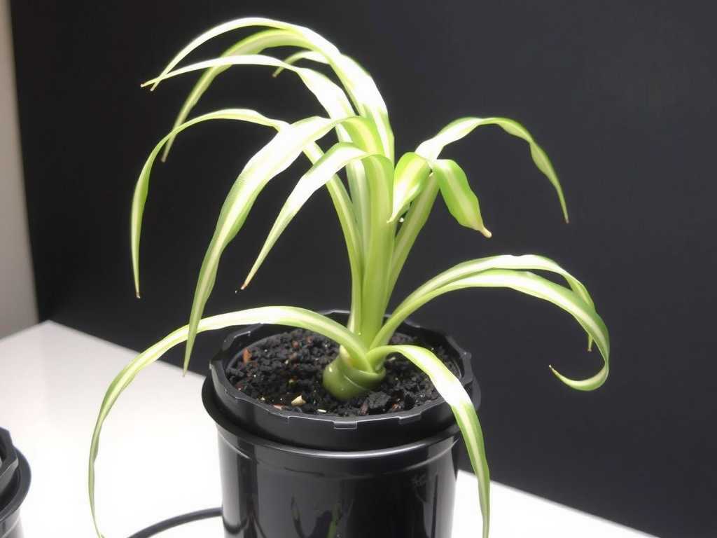 Spider Plant Stolons Propagation: Hydroponic Rooting Method After Cutting(1)
