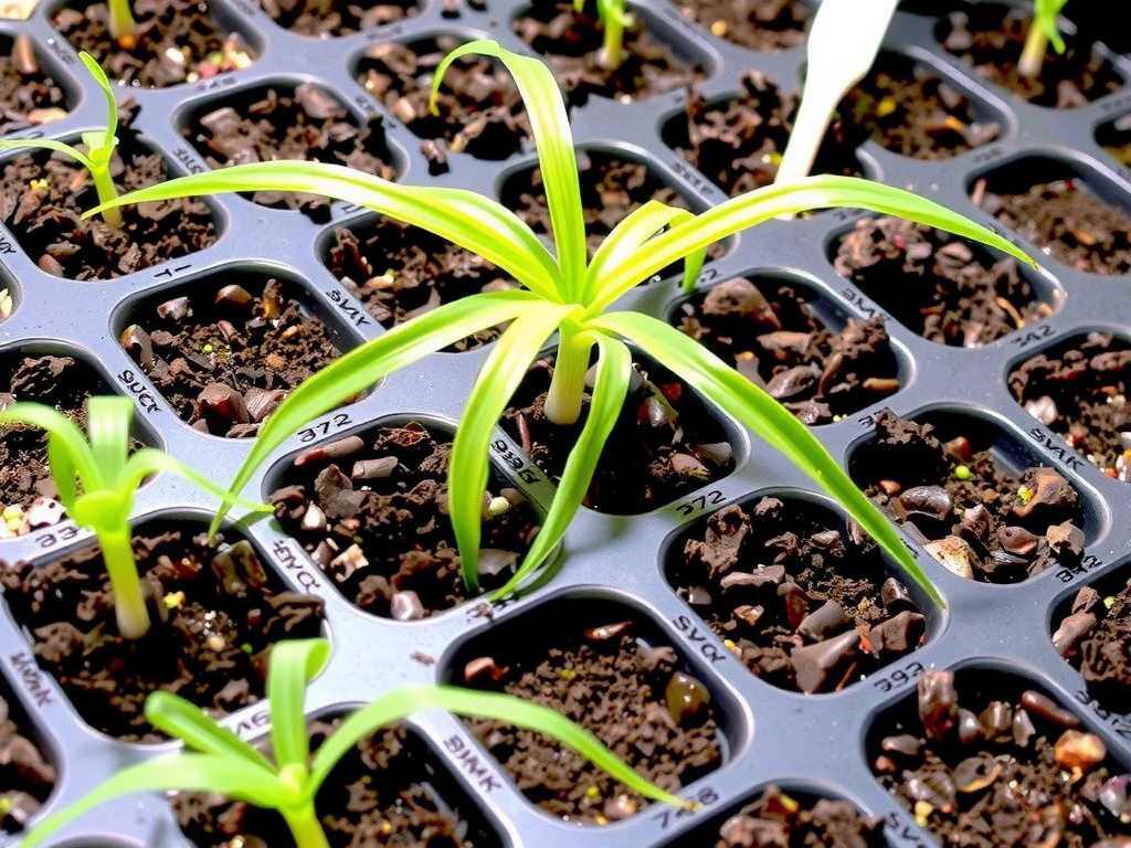 Spider Plant Propagation in Winter: Use of Insulated Seedling Trays Indoors