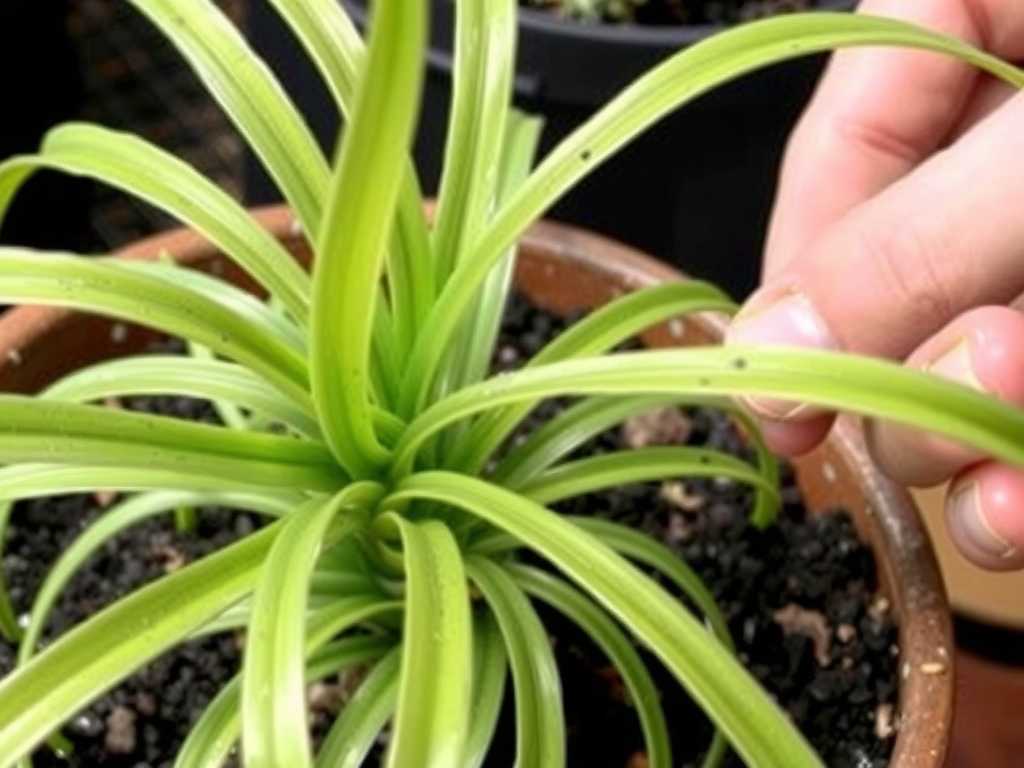 Root Rot of Spider Plants: Prevention Measures for Potting Soil Waterlogging(1)
