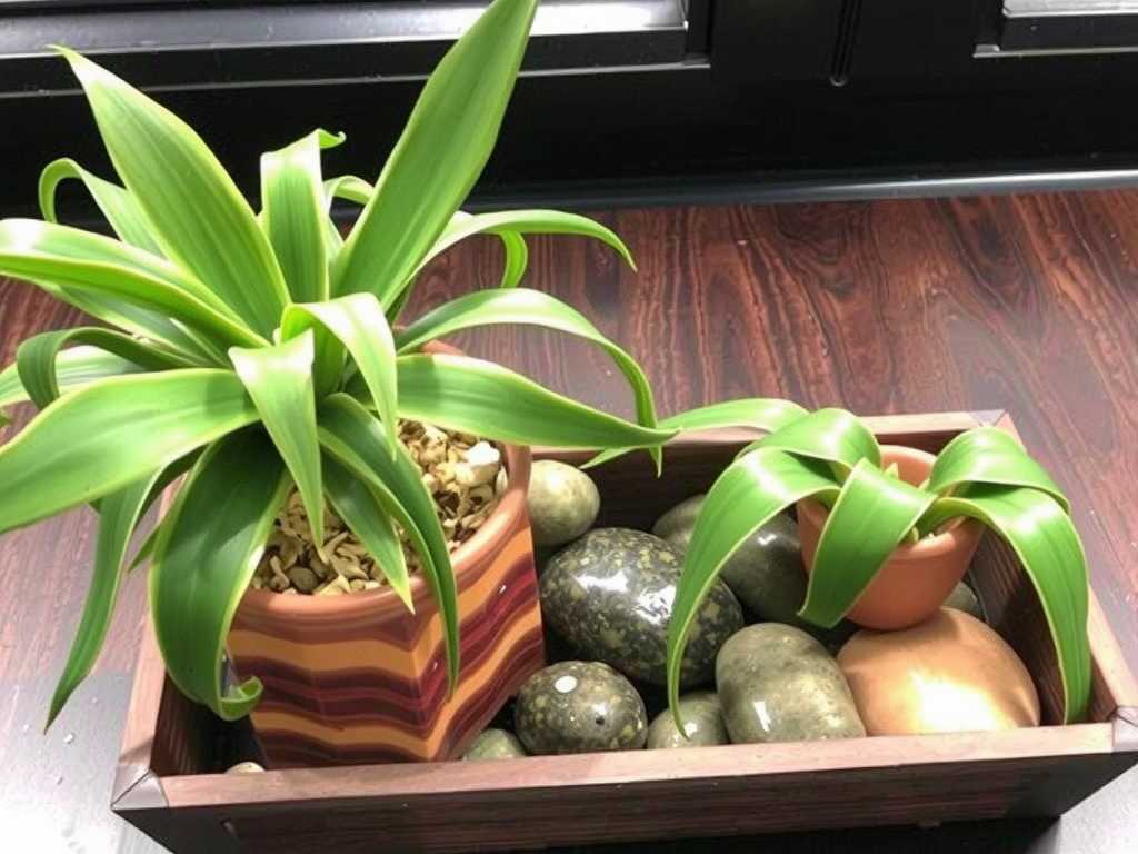 Brown Leaf Tips on Spider Plants: Humidification Tips with Wet Stones in Tray(1)