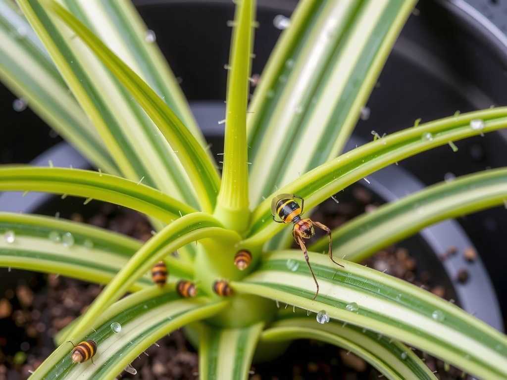 Sticky Leaves on Spider Plants: Cleaning and Control of Aphid Secretions