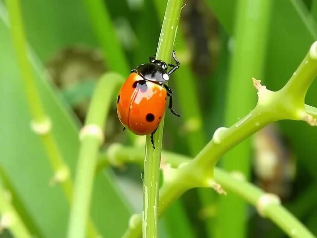 Aphid Infestation on Spider Plants: Introduction Method of Natural Enemies (Ladybugs) Aphid Infestation on Spider Plants: Introduction Method of Natural Enemies (Ladybugs)
