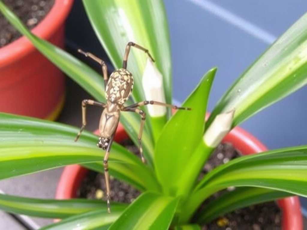 Insect-Bitten Spider Plant Leaves: Homemade Chili Water Insect Repellent Method