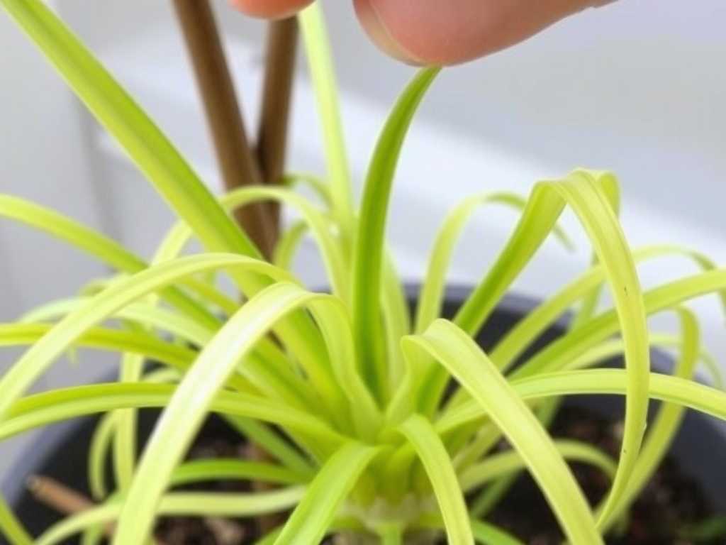 Soft Stems on Spider Plants: Pruning Treatment in the Early Stage of Rot(1) Soft Stems on Spider Plants: Pruning Treatment in the Early Stage of Rot(1)