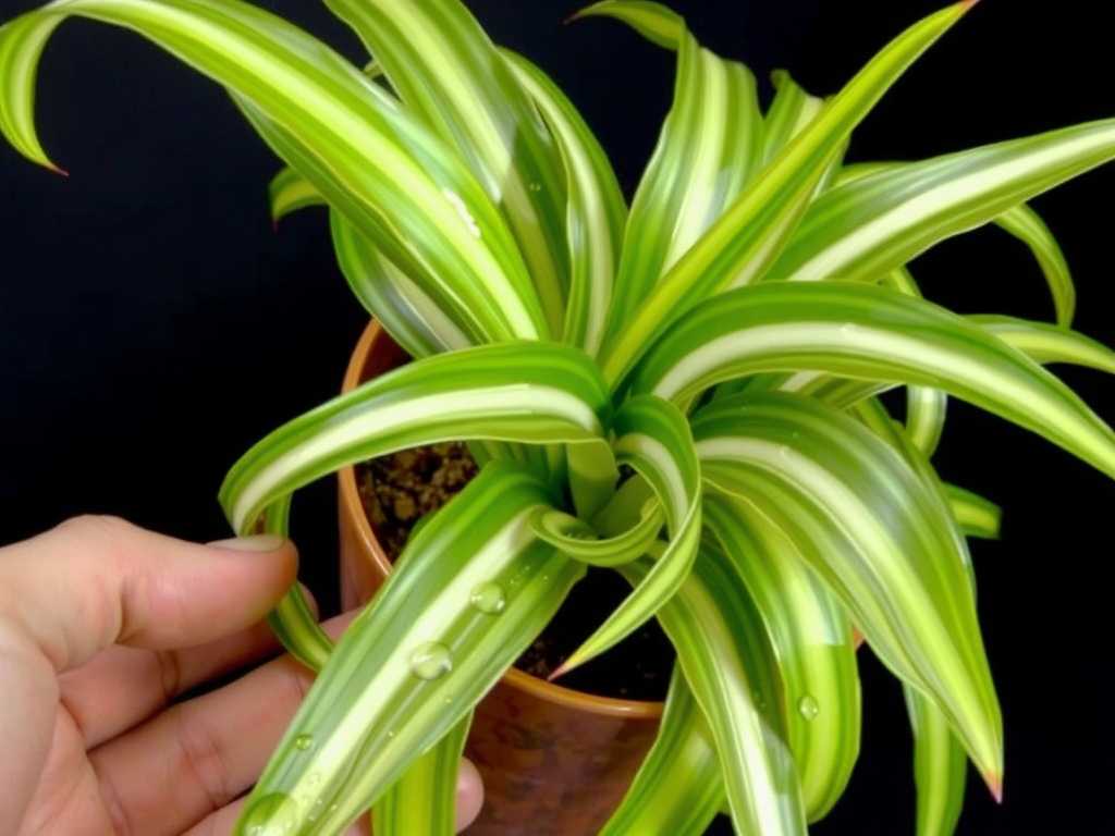 Water Stains on Spider Plant Leaves: Wiping Tips After Spraying Water on Leaves Water Stains on Spider Plant Leaves: Wiping Tips After Spraying Water on Leaves