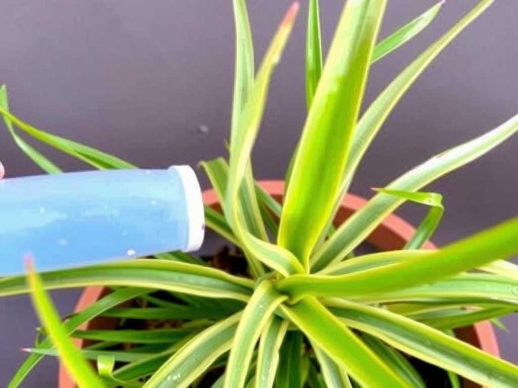 Water Stains on Spider Plant Leaves: Wiping Tips After Spraying Water on Leaves