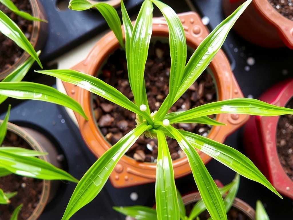 Thin Leaves on Spider Plants: Fertilization Adjustments for Nutrient Deficiency(1) Thin Leaves on Spider Plants: Fertilization Adjustments for Nutrient Deficiency(1)