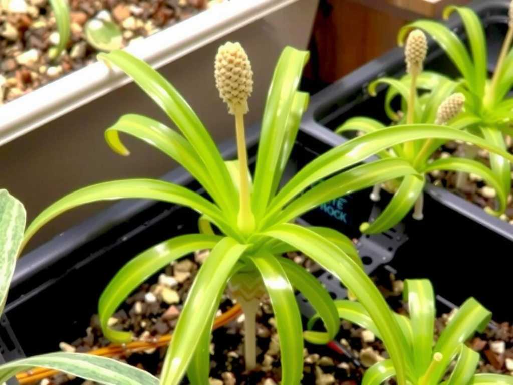 Spider Plant Runner Lodging: Selection and Fixing Methods of Supports(1)