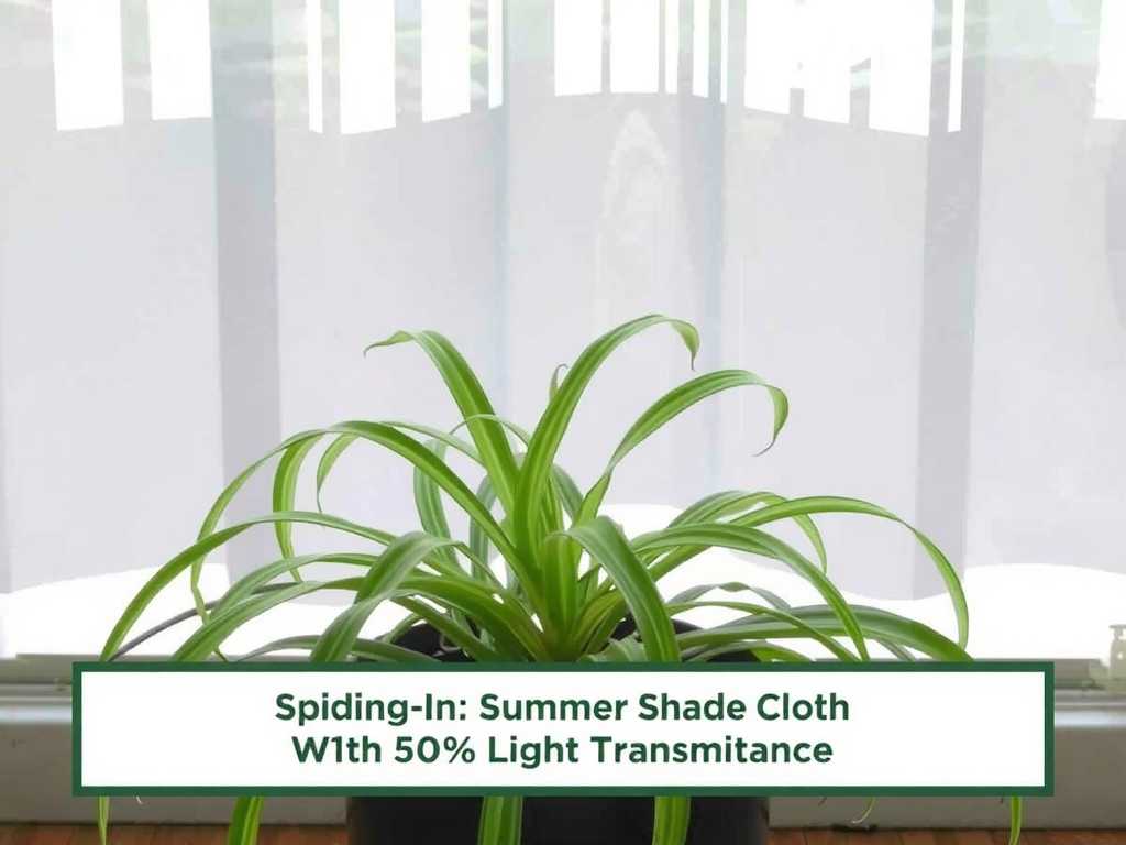 Spider Plant Shading in Summer: Selection of Shade Cloth with 50% Light Transmittance(1)