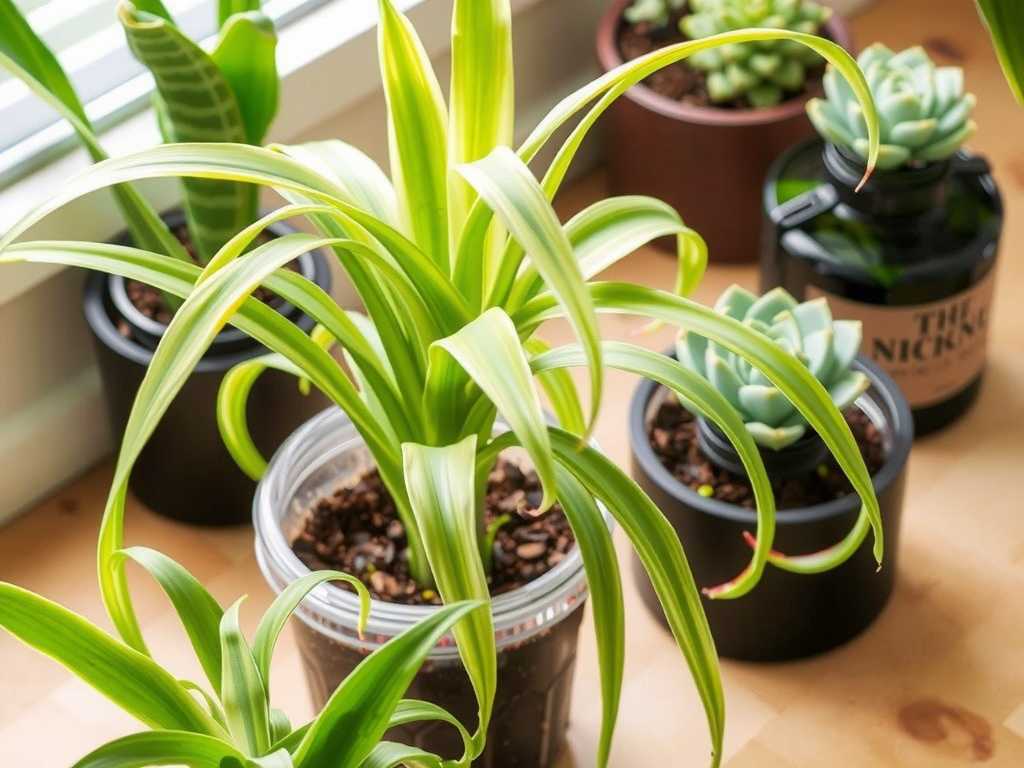 Kitchen Spider Plant Care: Advantages & Notes for Oil Fume Absorption Kitchen Spider Plant Care: Advantages & Notes for Oil Fume Absorption