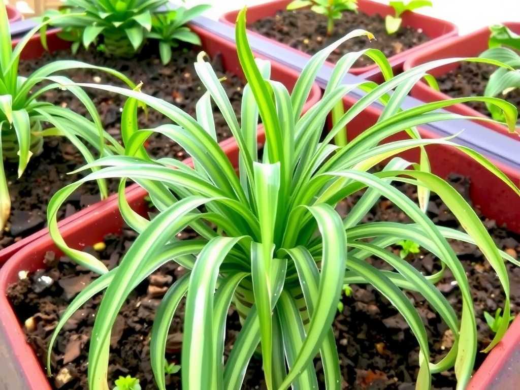 Spider Plant Fertilization in Spring: Application Method of Decomposed Chicken Manure Fertilizer(1)
