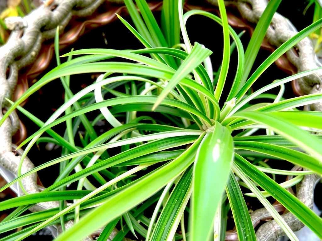 Spider Plant Pruning in Autumn: Thinning Shoots in Preparation for Winter