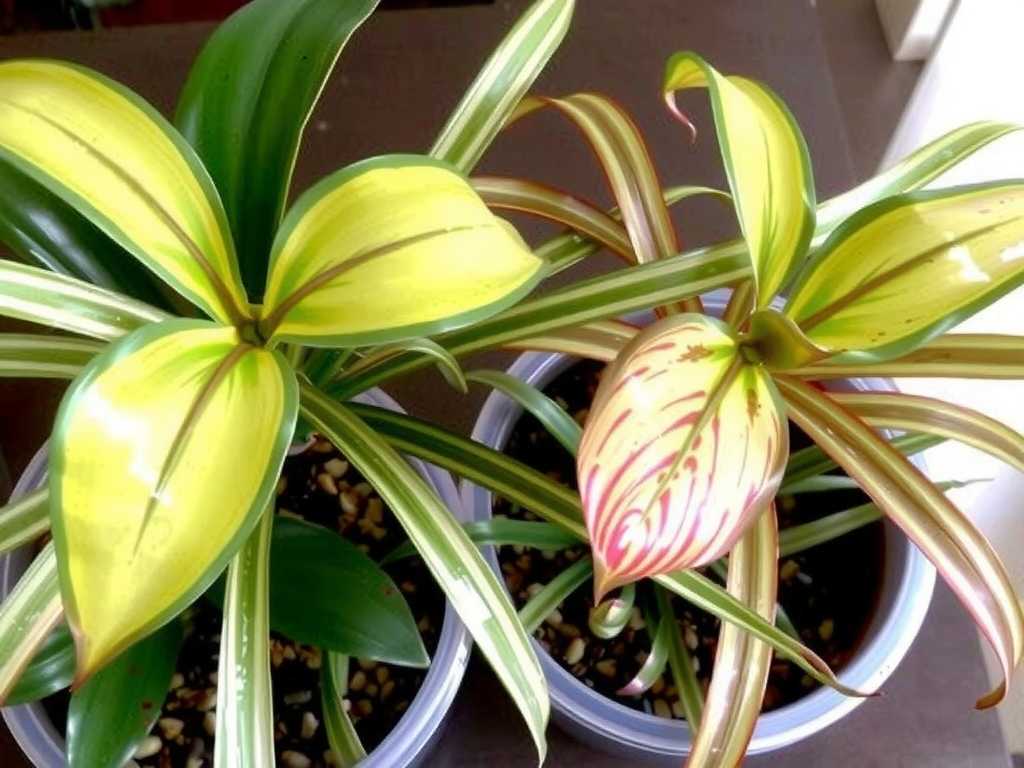Faded Leaf Variegation on Spider Plants: Coordinated Adjustment of Light Supplement & Fertilization