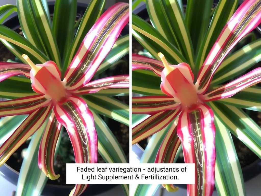 Faded Leaf Variegation on Spider Plants: Coordinated Adjustment of Light Supplement & Fertilization(1) Faded Leaf Variegation on Spider Plants: Coordinated Adjustment of Light Supplement & Fertilization(1)
