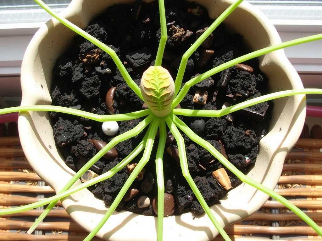 Spider Plant Repotting in Spring: Method to Reuse Improved Old Soil
