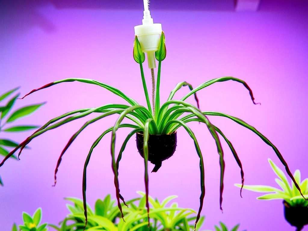 Spider Plant Light Exposure in Winter: Grow Light Wattage Selection & Usage Duration