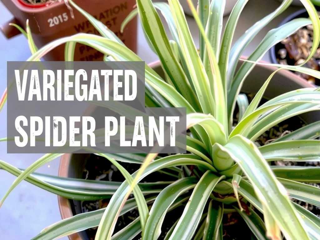 Variegated Silver-Edge Spider Plant Care: Light Control to Avoid Variegation Loss(1)