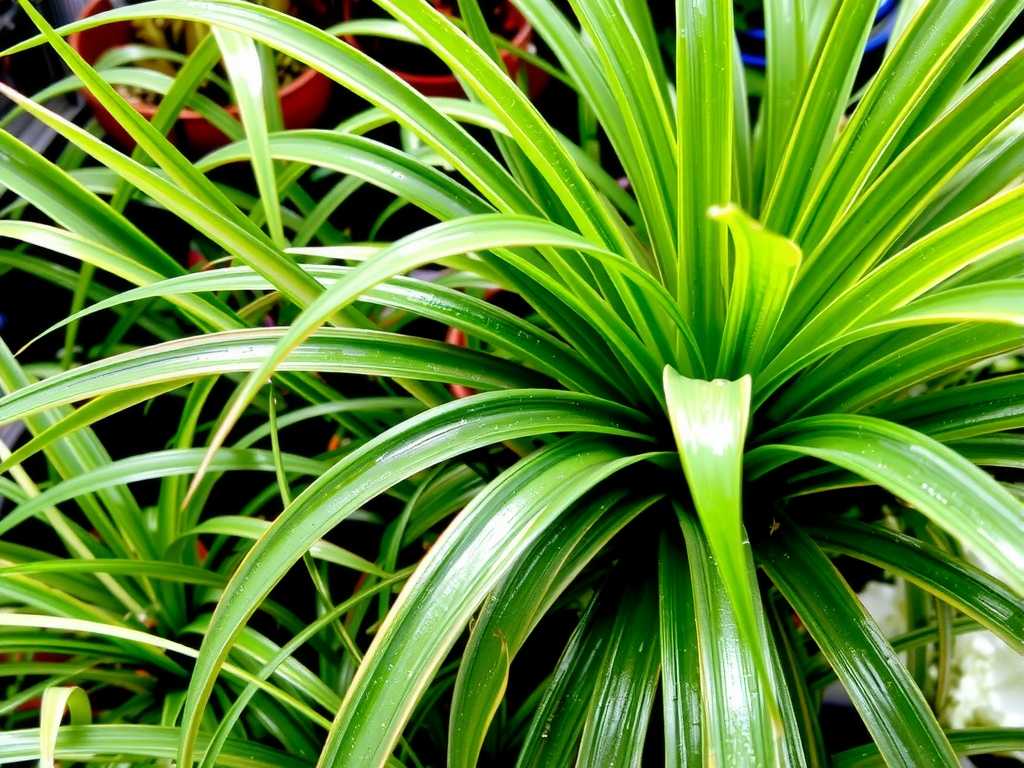 Dense Foliage on Spider Plants: Ventilation Tips via Old Leaf Thinning
