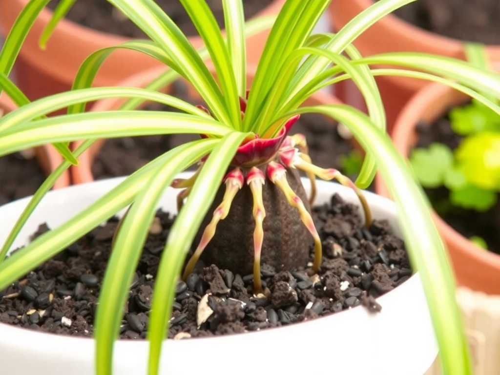 Spider Plant Fertilization in Spring: Application Method of Decomposed Organic Fertilizer