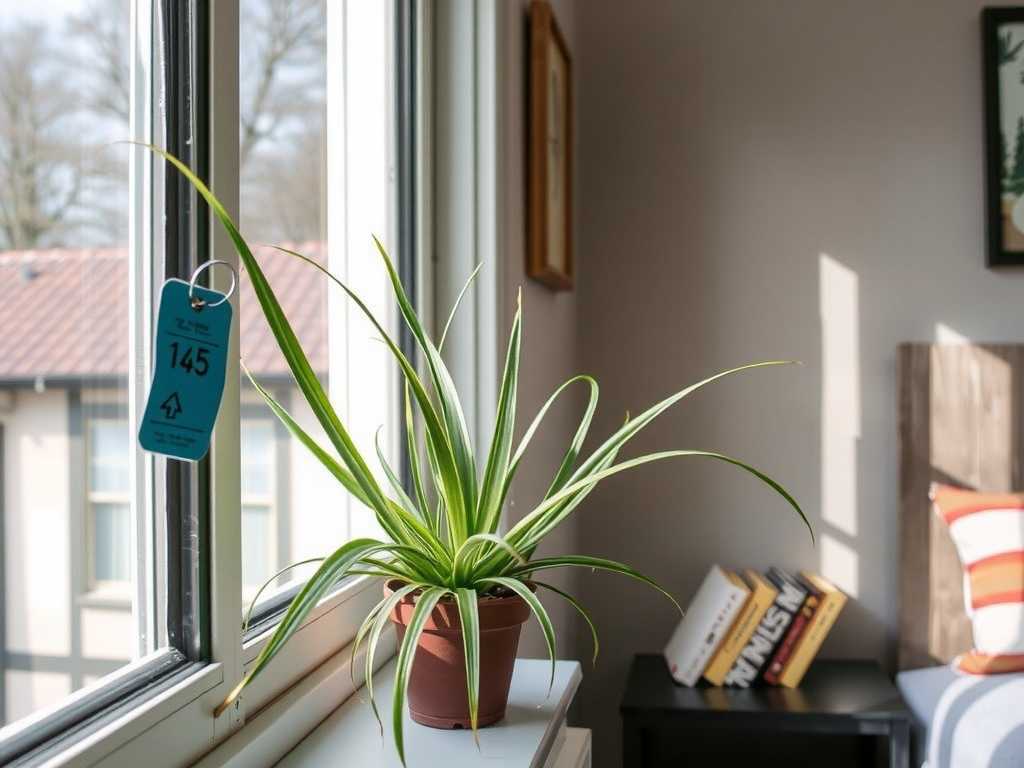 Spider Plant Light Exposure in Winter: Placement Duration on South-Facing Windowsills(1)