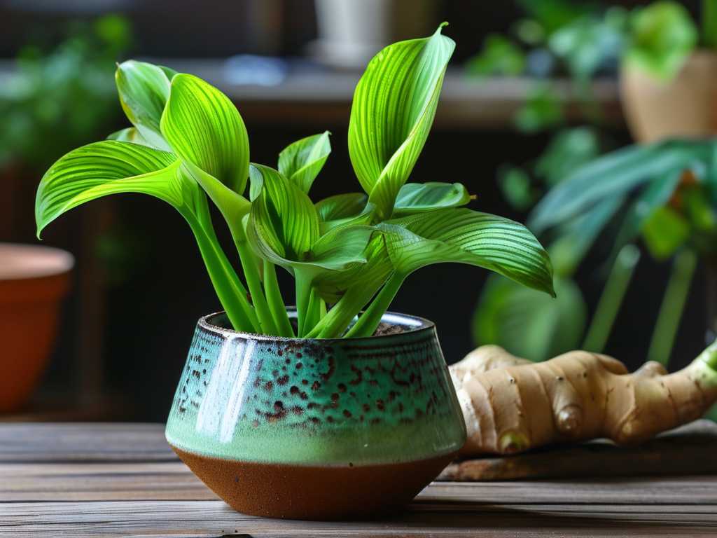 Chlorophytum soil odor: plant ash mixing method