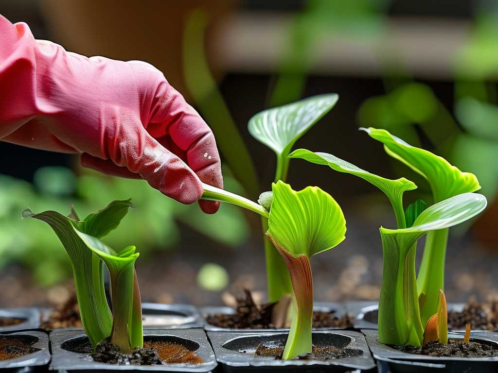 Chlorophytum leaf cutting propagation: wound healing skills (avoid substrate waterlogging) Chlorophytum leaf cutting propagation: wound healing skills (avoid substrate waterlogging)