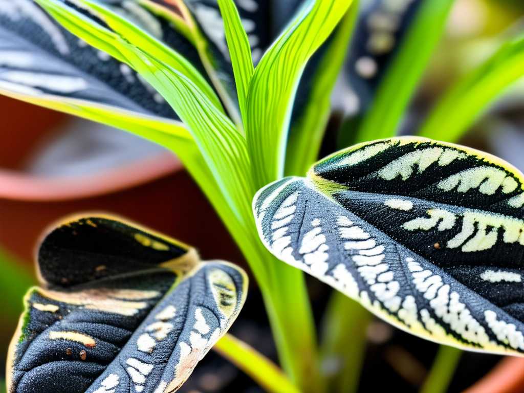 Chlorophytum leaf black spot: fungal disease prevention Chlorophytum leaf black spot: fungal disease prevention