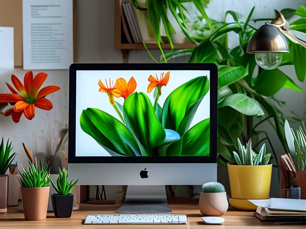 Office Chlorophytum: computer radiation distance (over 50cm)