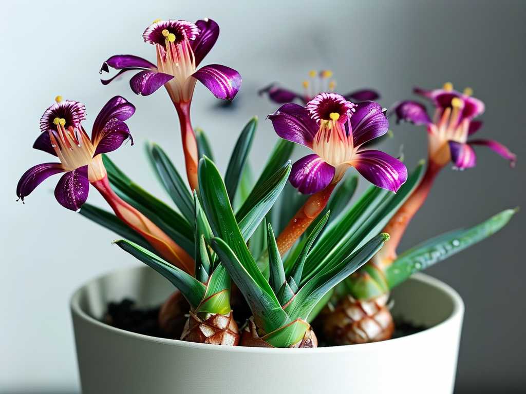 Purple leaf Chlorophytum care: winter temperature control (above 15°C)