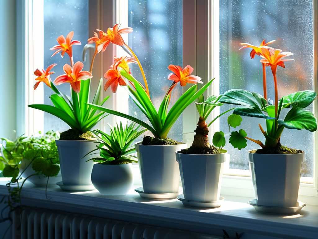 Chlorophytum light in winter: south windowsill placement hours (6 hours daily)