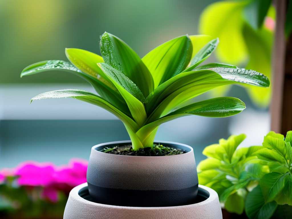 Chlorophytum rain protection in summer: pot bottom ceramsite drainage Chlorophytum rain protection in summer: pot bottom ceramsite drainage