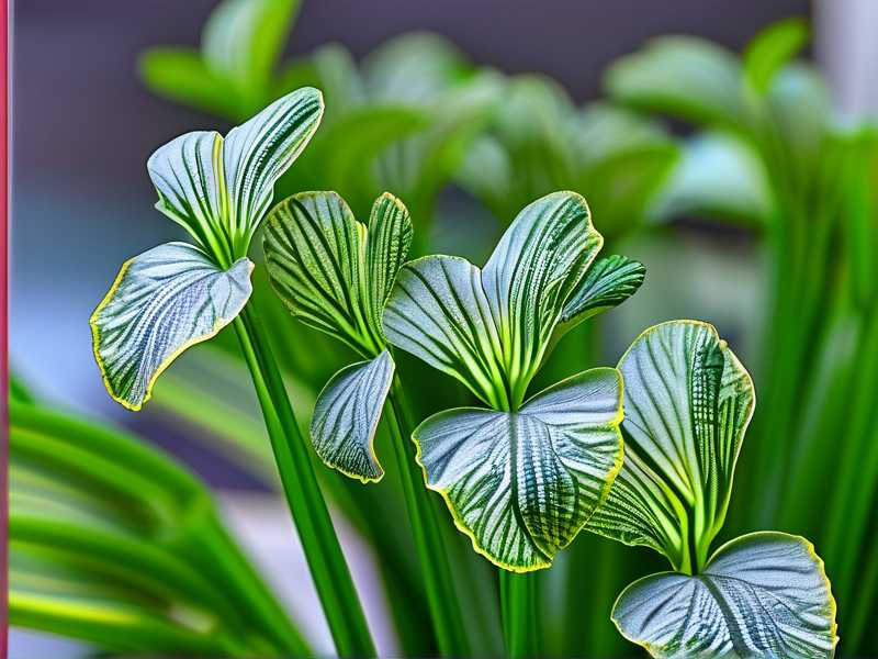 Silver-edged Chlorophytum care: fertilization frequency to avoid stripe degradation (once a month)